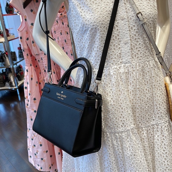Kate Spade staci small satchel black NWT - Picture 2 of 16